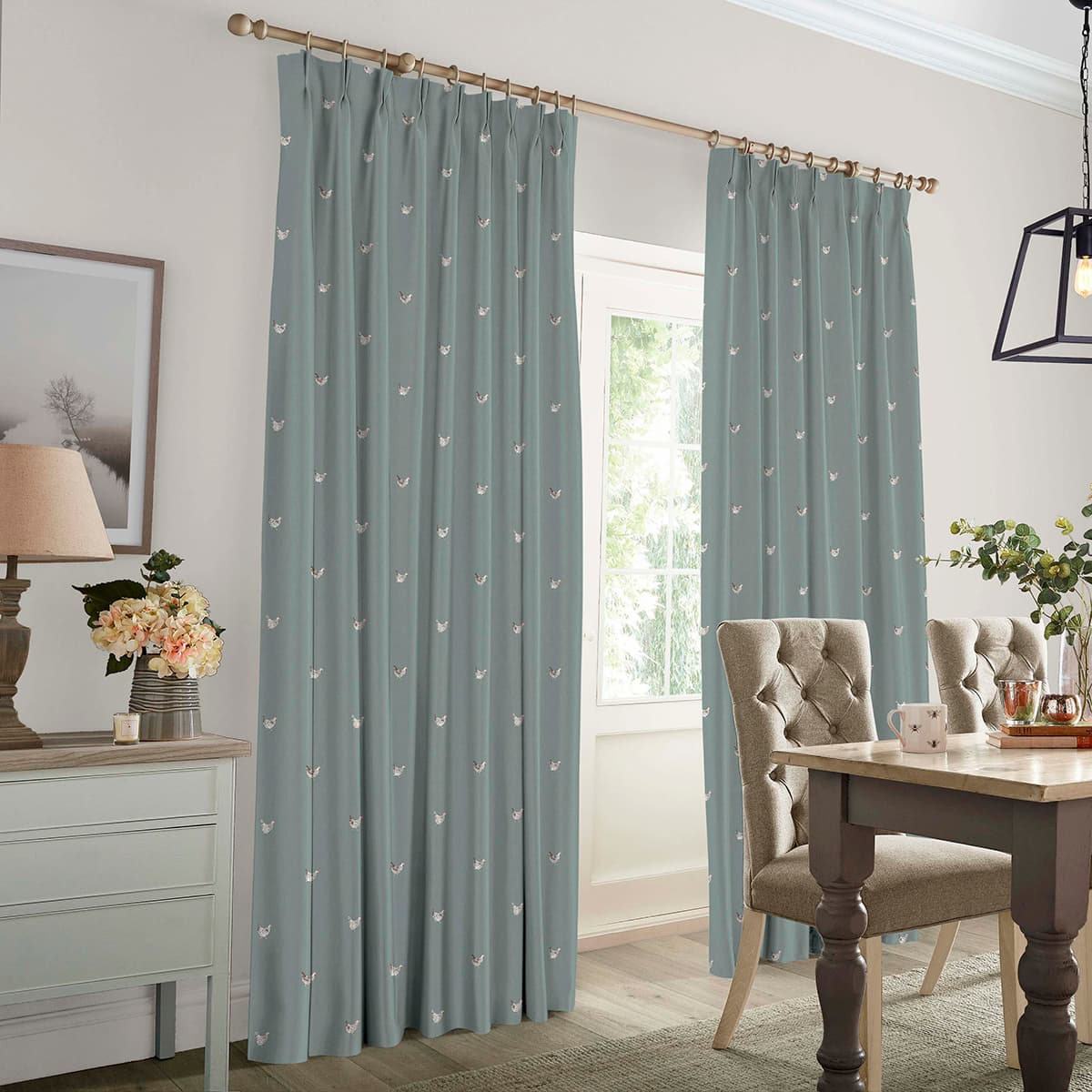 Chicken Deep Duck Egg Made to Measure Curtains