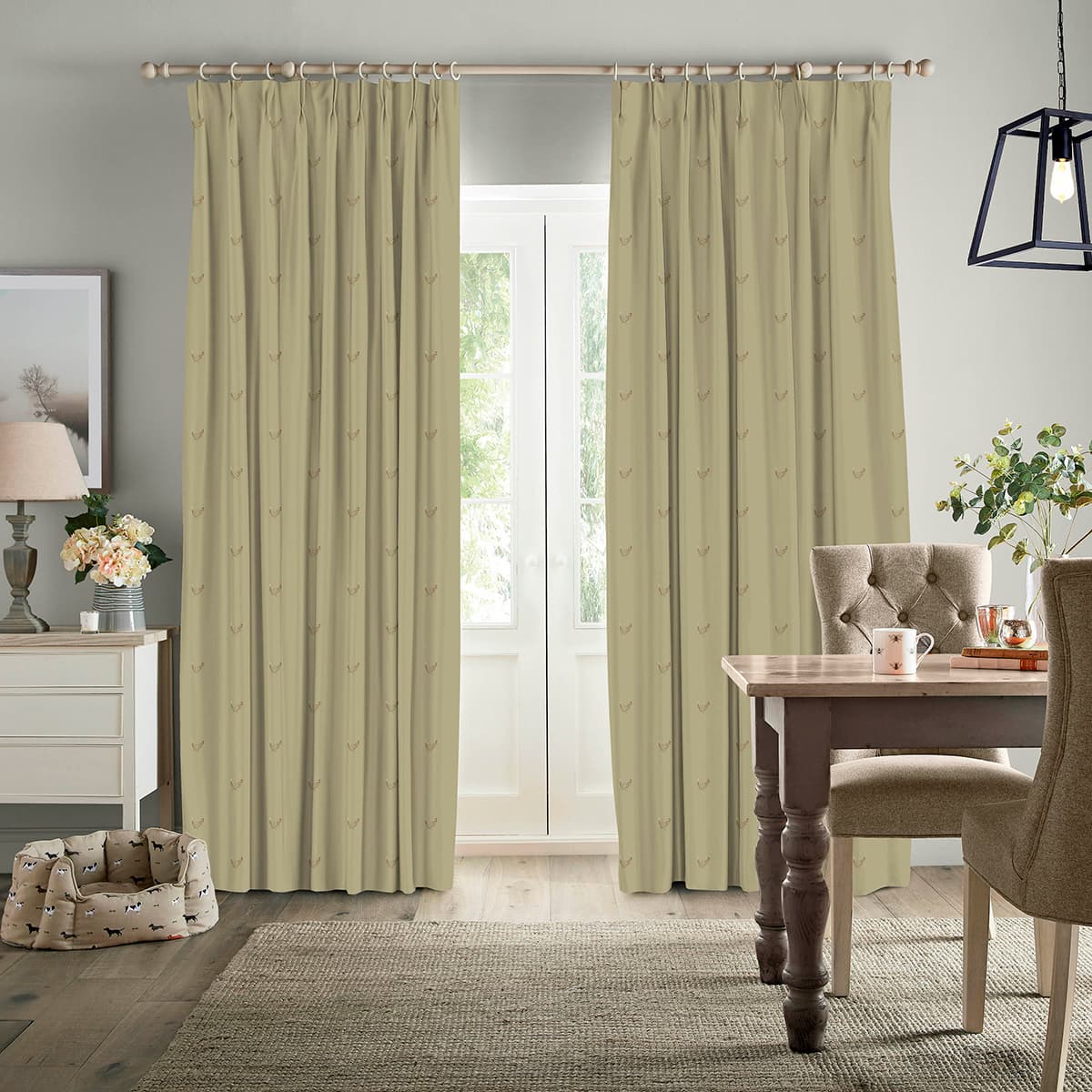 Chicken Ochre Made to Measure Curtains