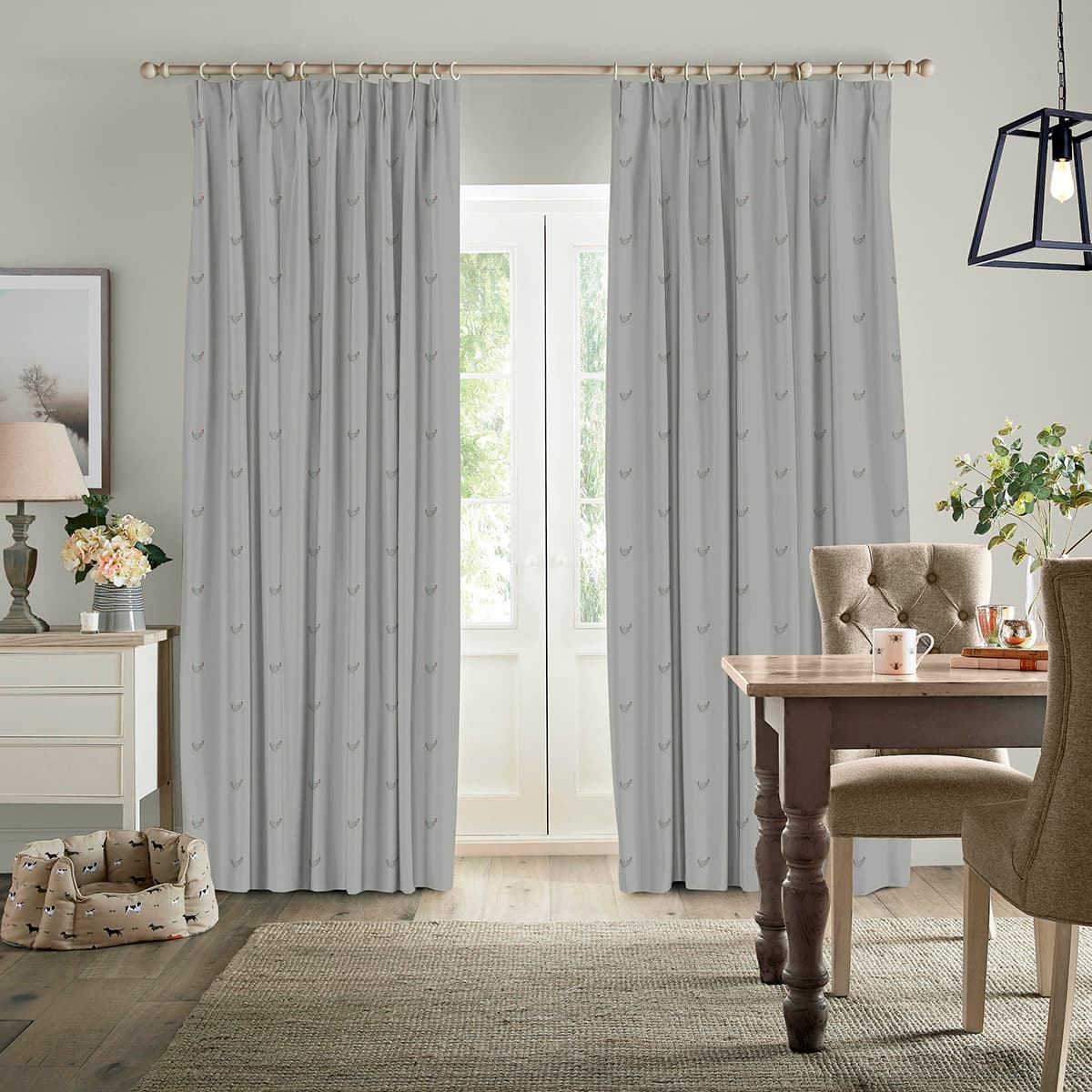 Chicken Sage Grey Made to Measure Curtains