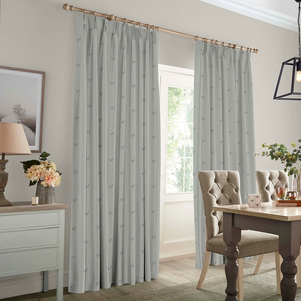 Chicken Sage Grey Made to Measure Curtains