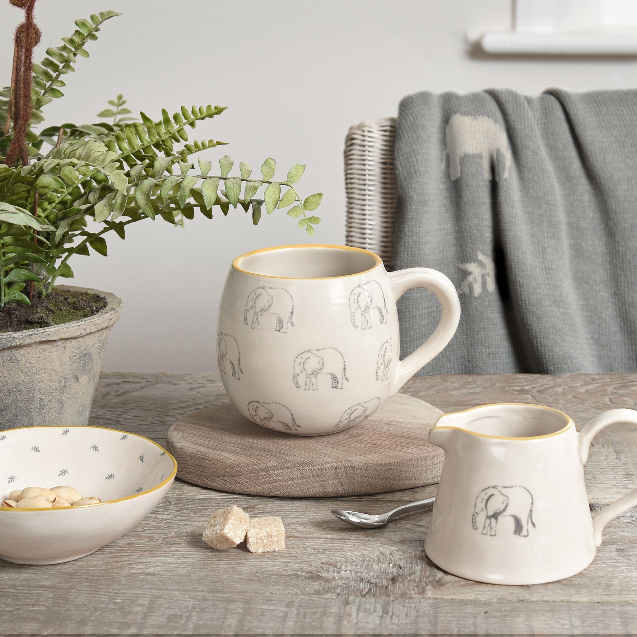 Elephant Mini Stoneware Jug by Sophie Allport