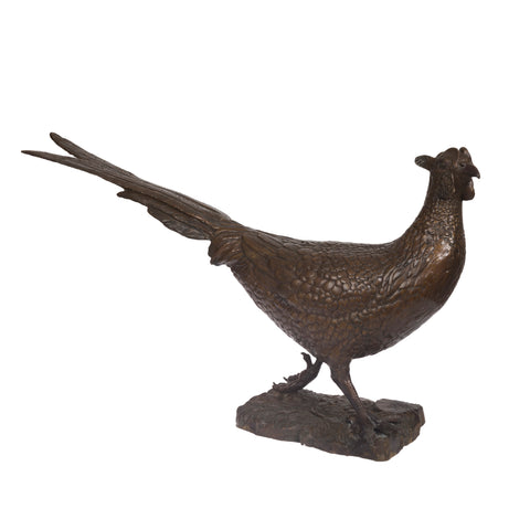 Pheasant Bronze Sculpture by Sophie Allport