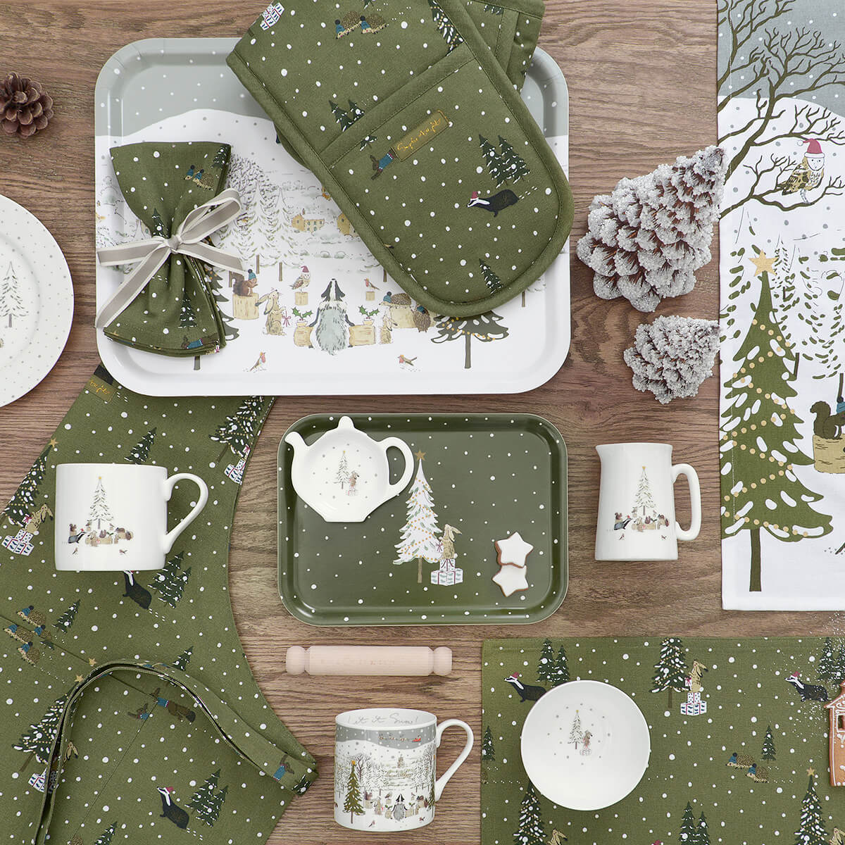 Festive Forest Nibbles Bowl by Sophie Allport