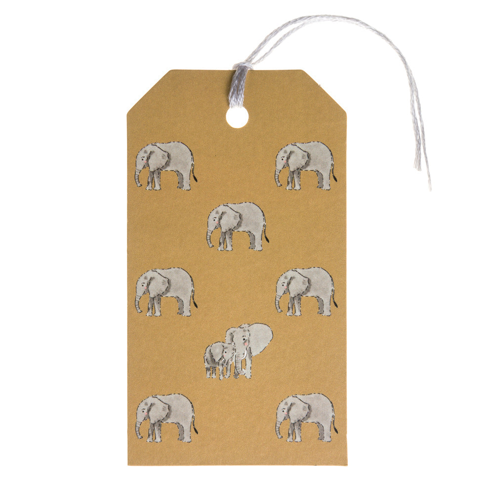 Elephant Gift Tag - Set Of 8