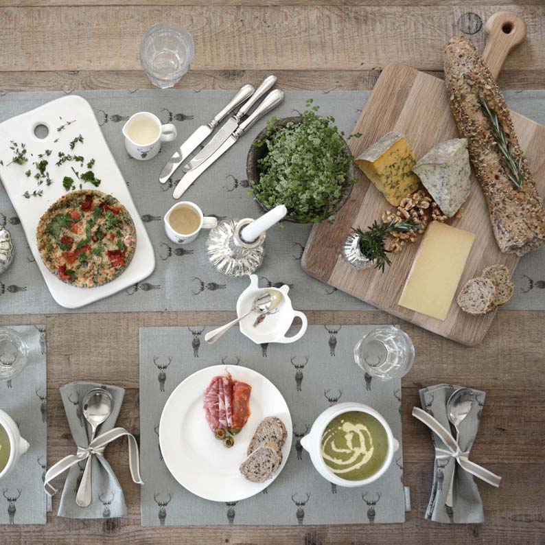 Highland Stag Fabric Placemat by Sophie Allport