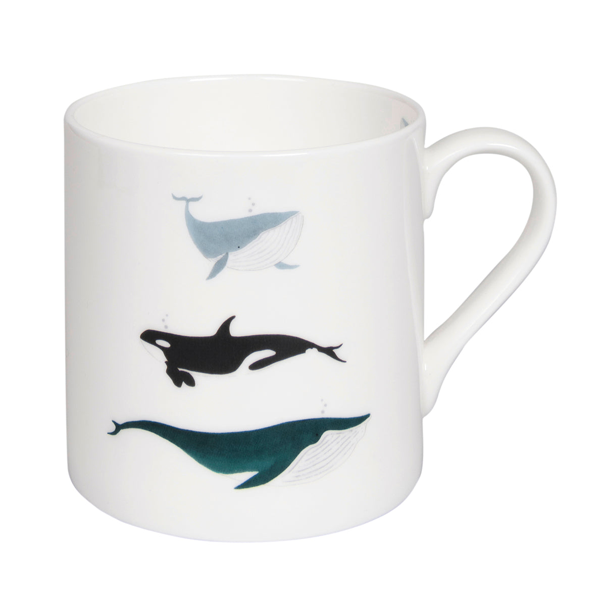 Whales Solo Fine Bone China Mug by Sophie Allport