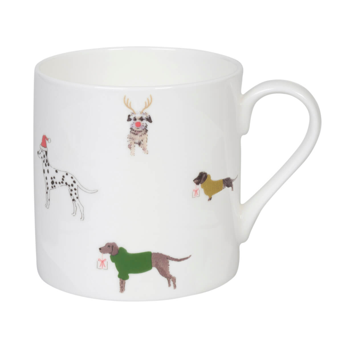 Christmas Dogs Mug Large by Sophie Allport