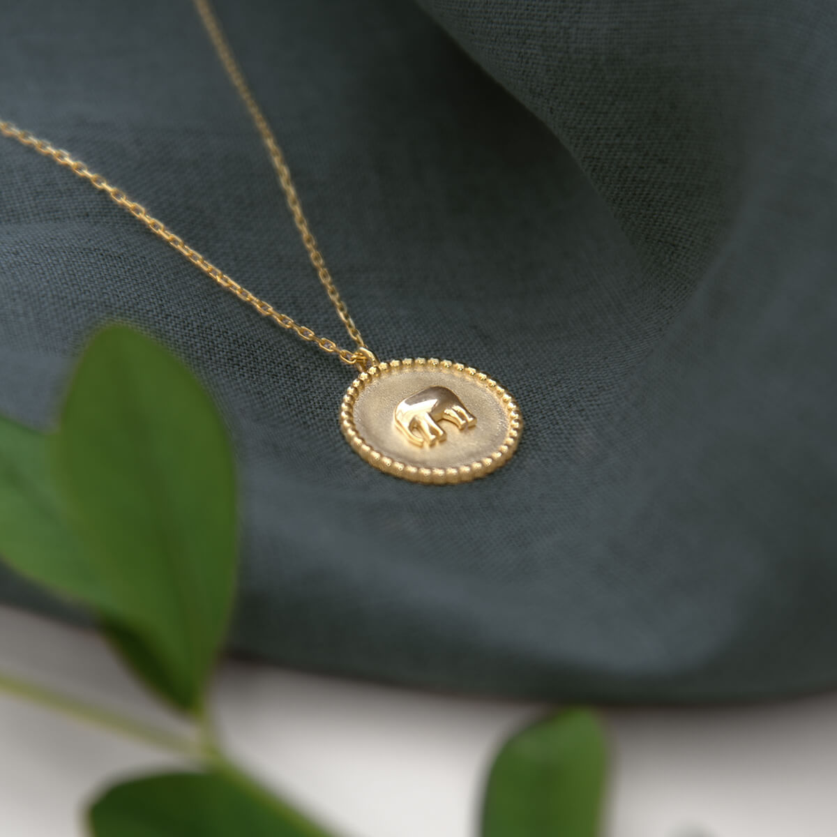Elephant Gold Plated Pendant Necklace