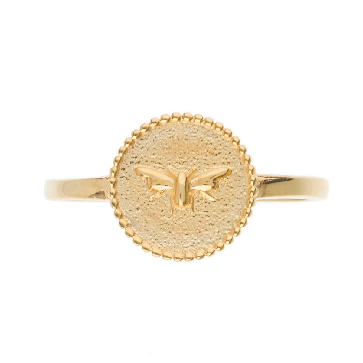 Bees Gold Plated Ring