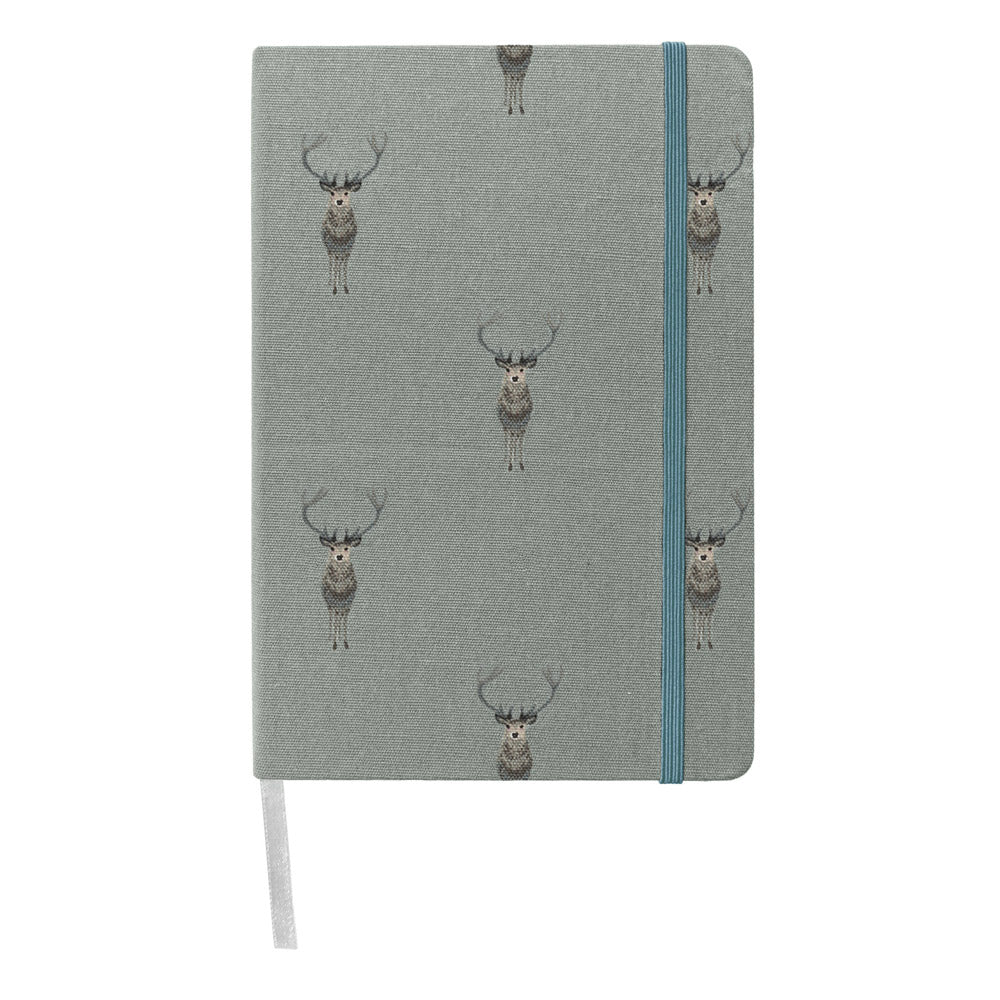 Highland Stag Fabric A5 Notebook
