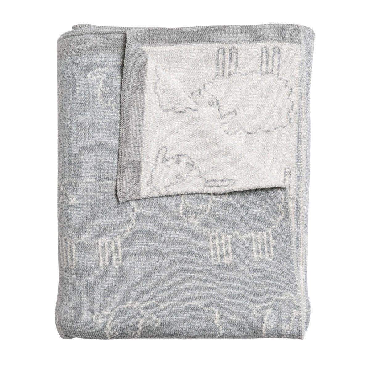 Grey Sheep Baby Blanket