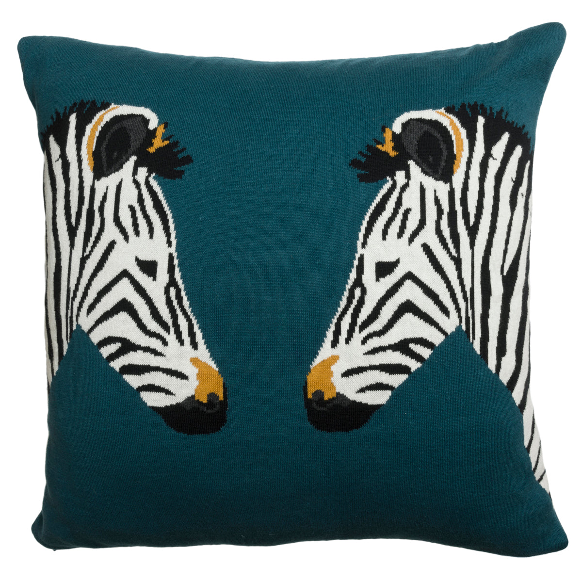 Zebra Knitted Cushion