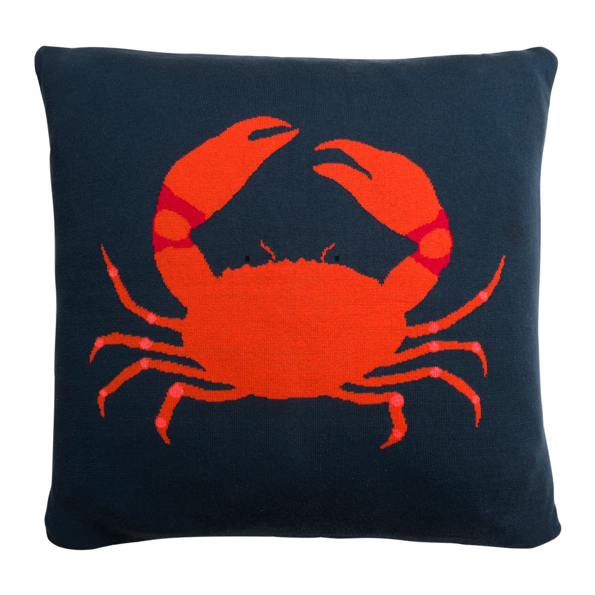 Crab Knitted Cushion by Sophie Allport