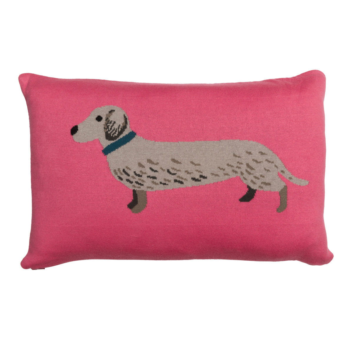 Dachshund Knitted Cushion by Sophie Allport
