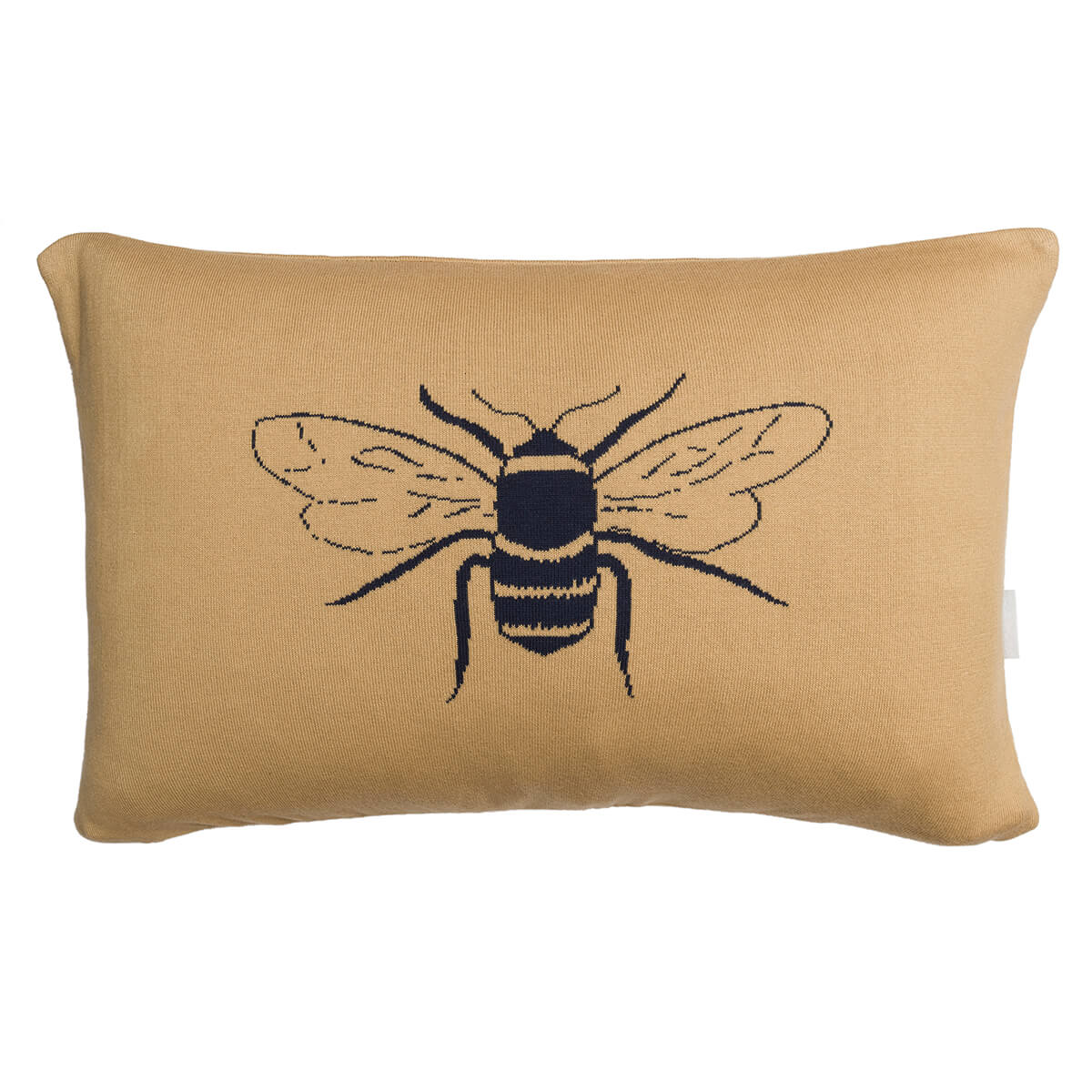Bees Knitted Statement Cushion