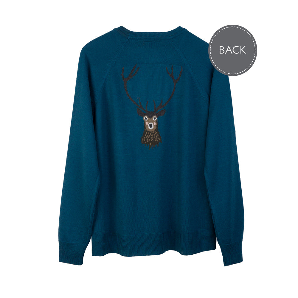 Highland Stag Knitted Jumper