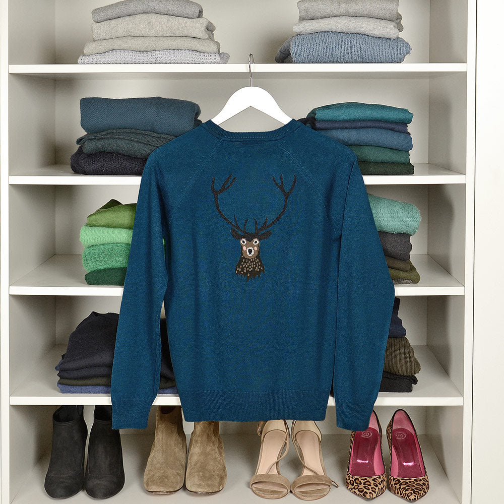 Highland Stag Knitted Jumper
