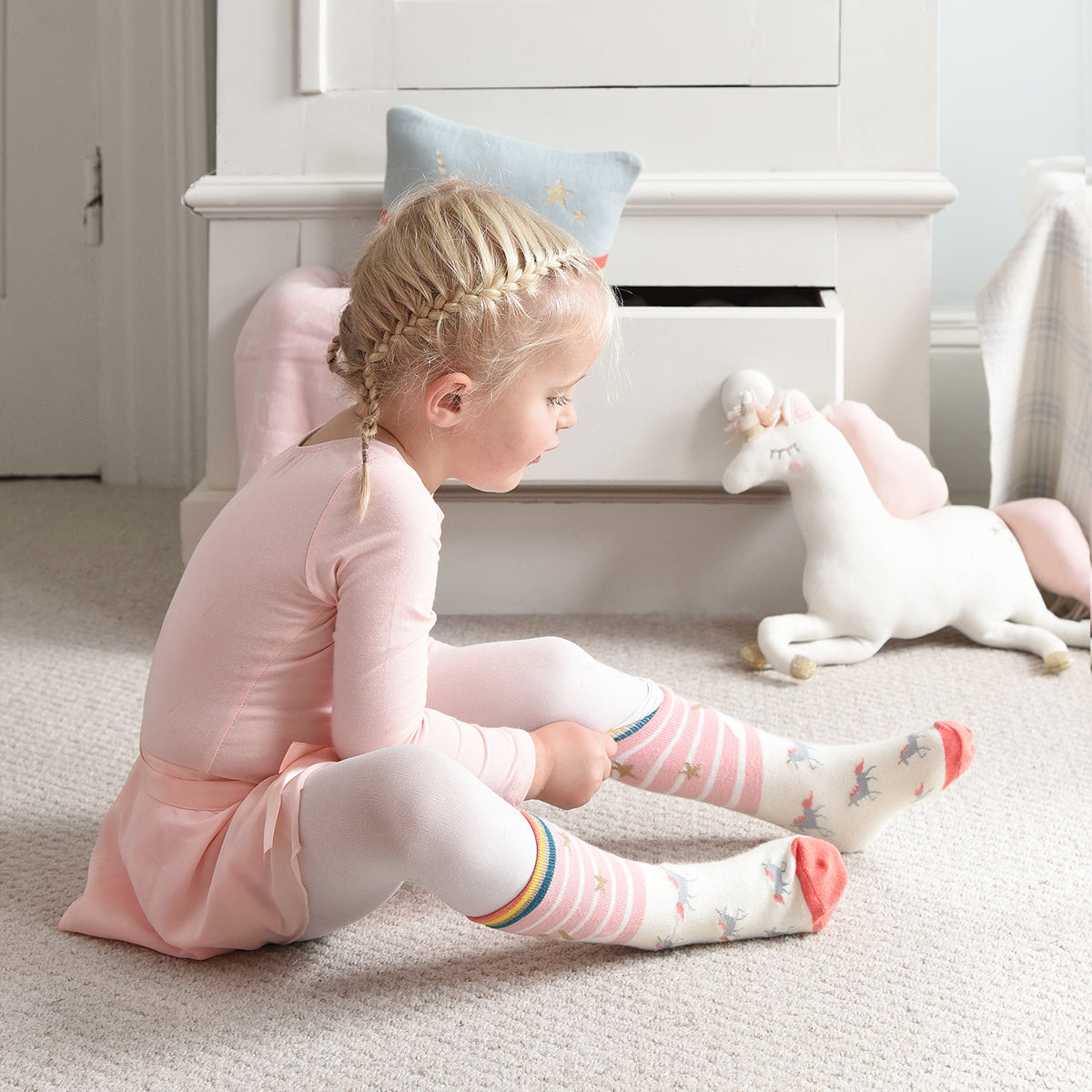 Unicorn Kids Socks by Sophie Allport