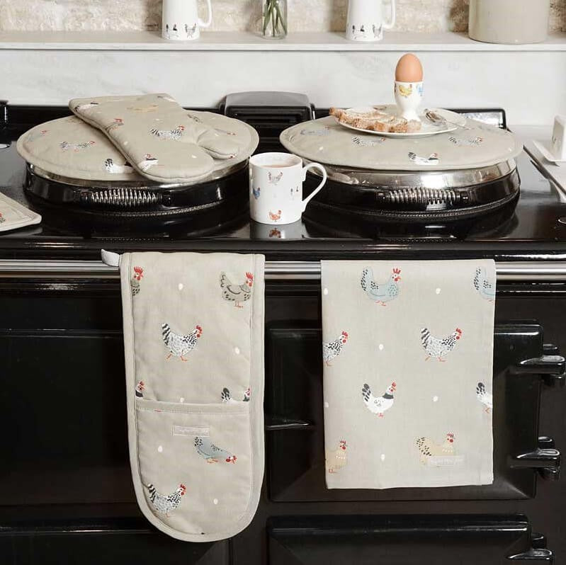 Lay A Little Egg Hen Tea Towel (Set of 2)