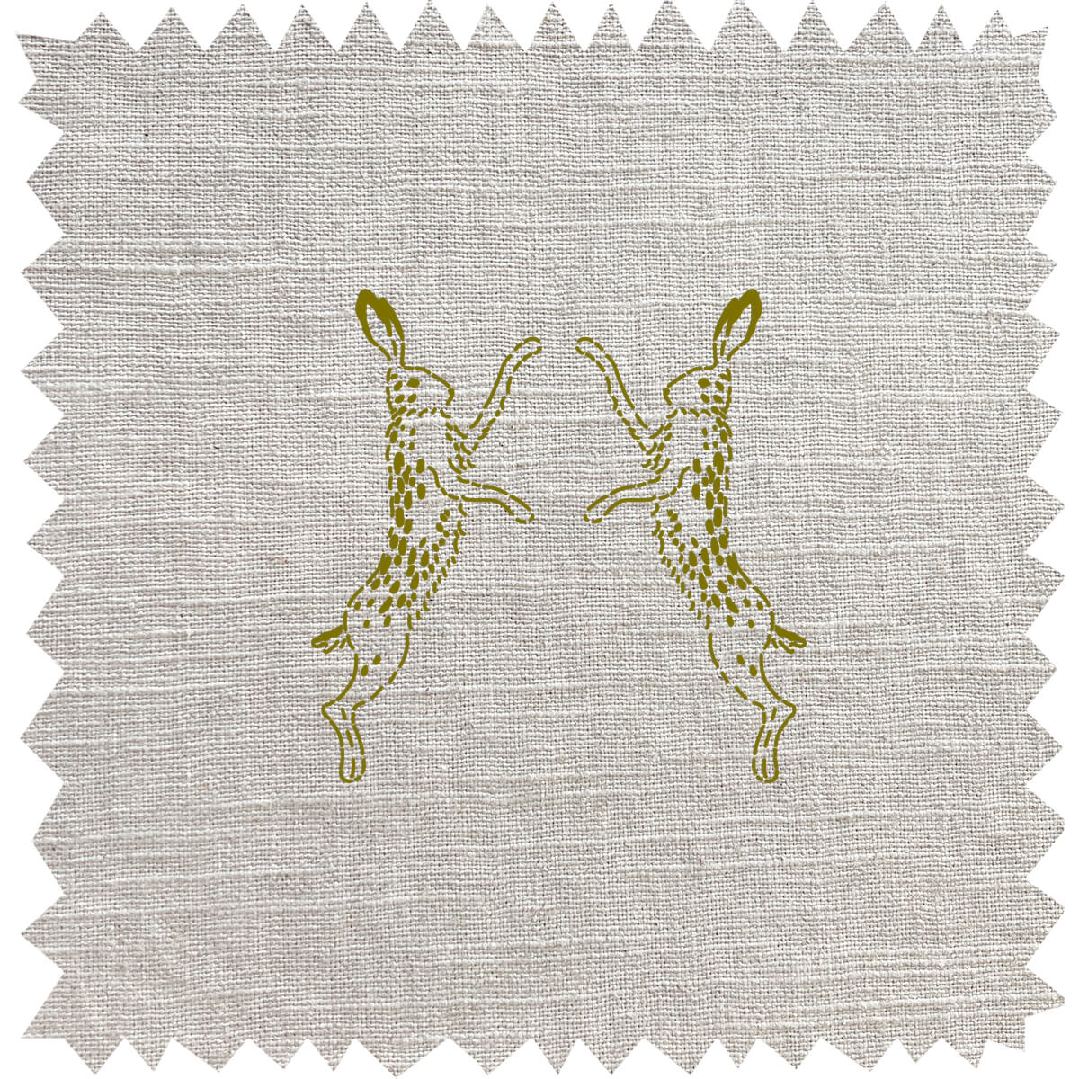 Hare Dark Stone Linen Blend Fabric By The Metre