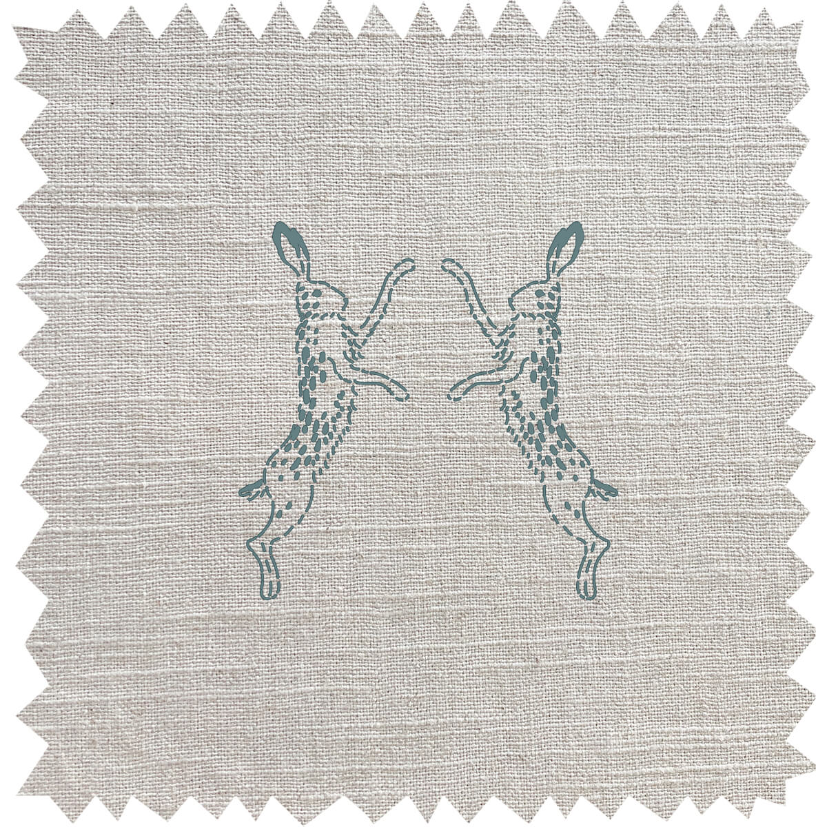 Hare Duck Egg Linen Blend Fabric By The Metre