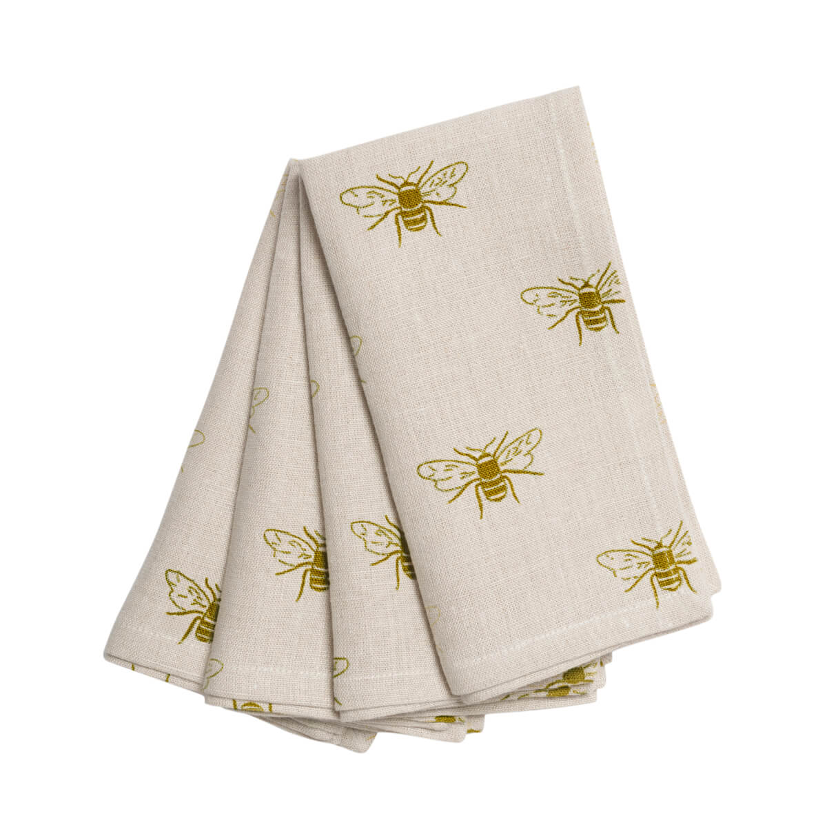 Bees Linen Napkins (Set of 4)