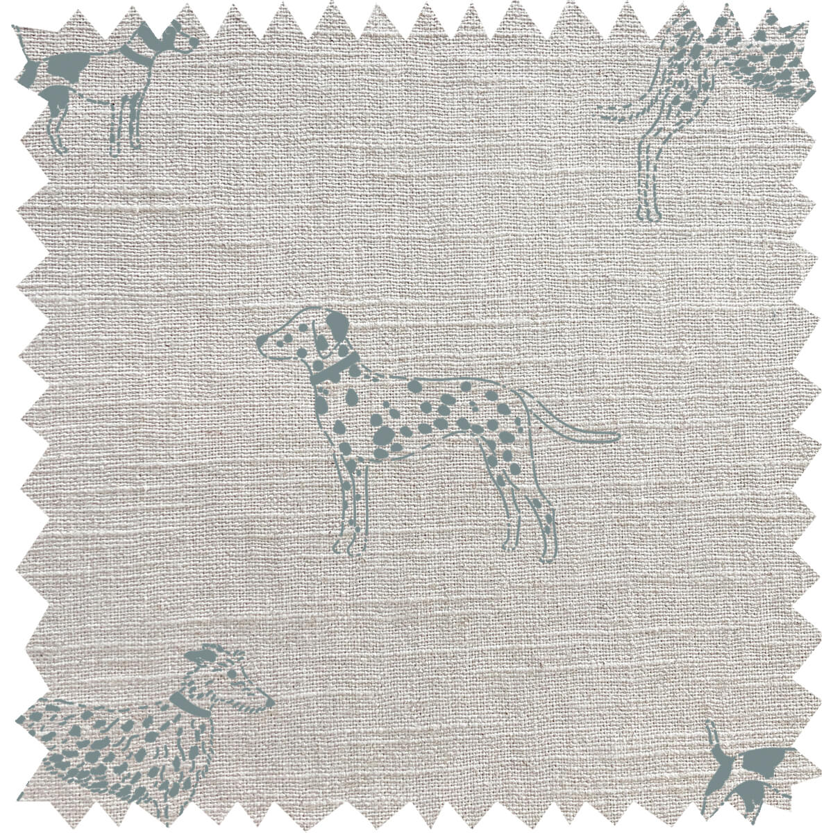 Fetch Duck Egg Linen Blend Fabric By The Metre
