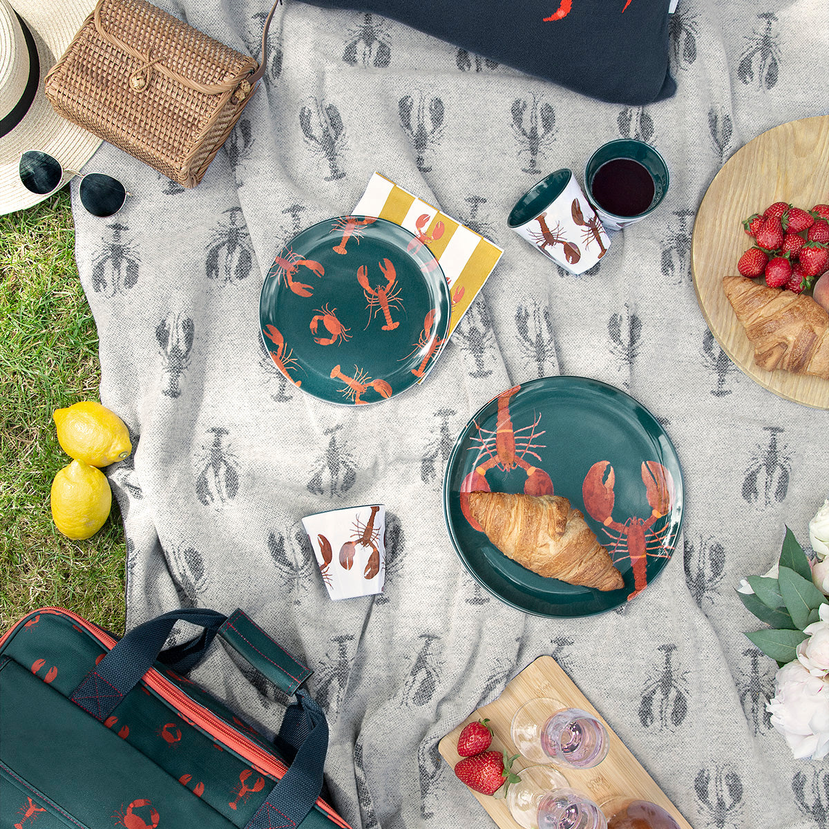 Lobster Melamine Side Plate