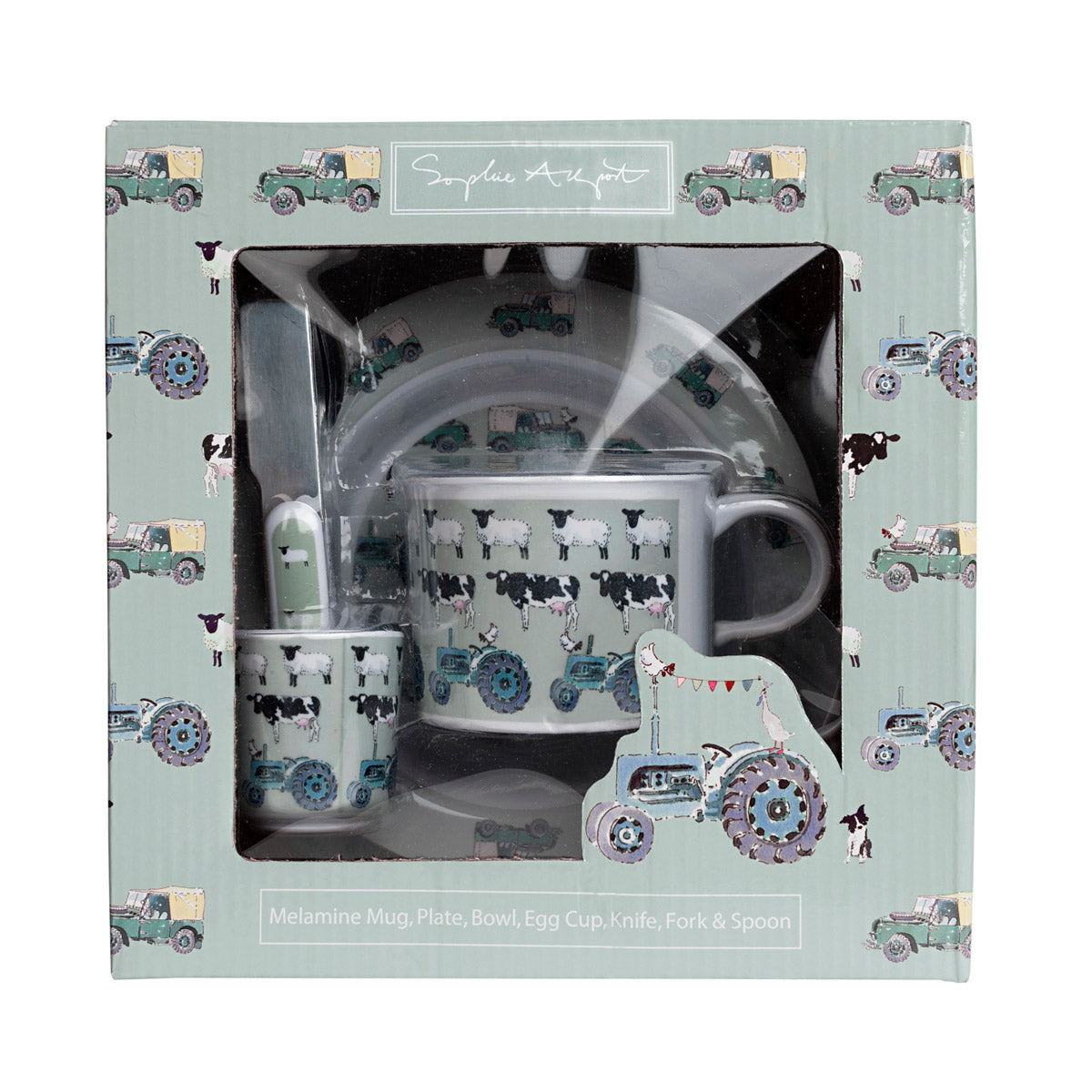 On The Farm Kids Melamine Dinner Set 