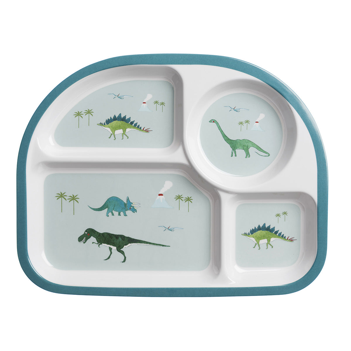 Dinosaurs Childrens Melamine Divider Plate