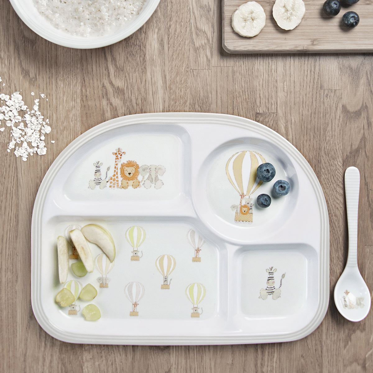 Bears & Balloons Childrens Divider Plate by Sophie Allport