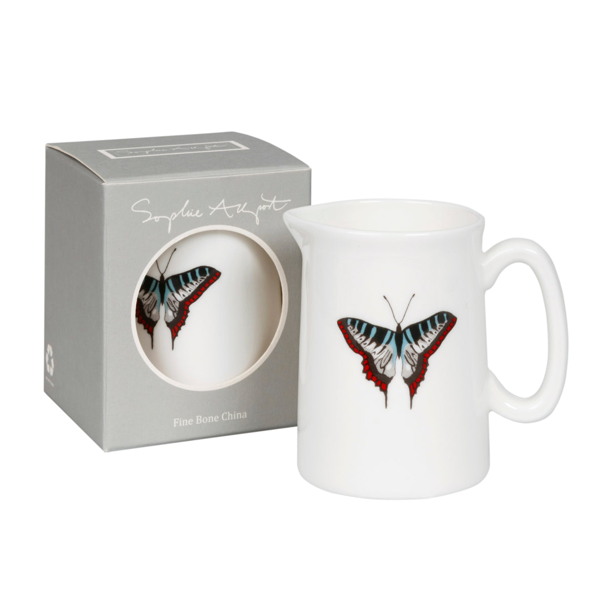 Fine bone china Butterflies Jug from Sophie Allport