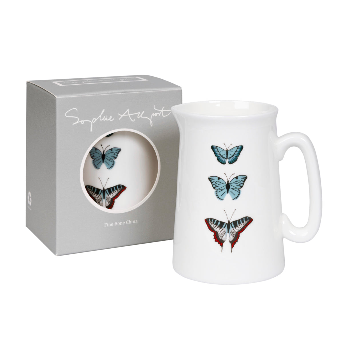 Fine bone china Butterflies Jug from Sophie Allport