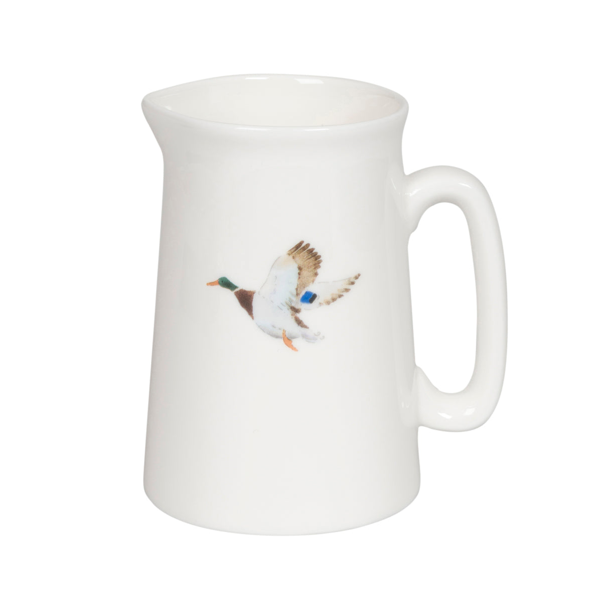 Small fine bone china jug with duck illustration 