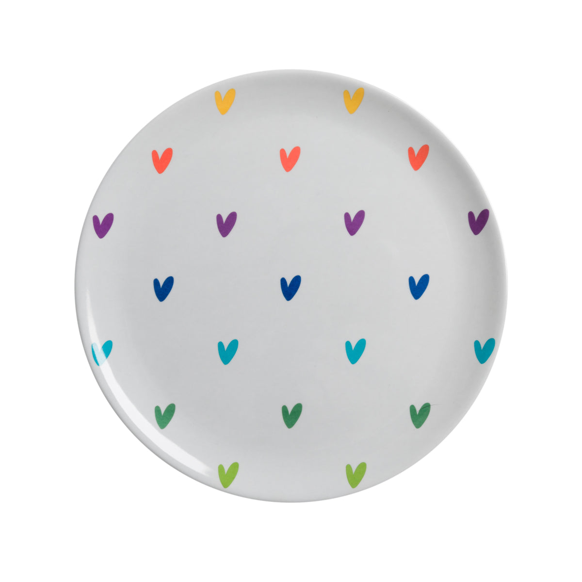 Hearts Melamine Side Plate by Sophie Allport