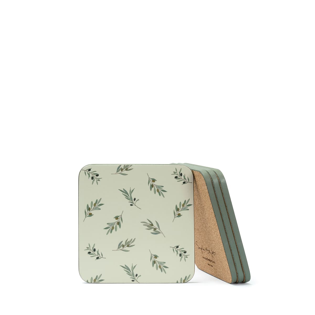 Olive Branches Coasters (Set of 4)
