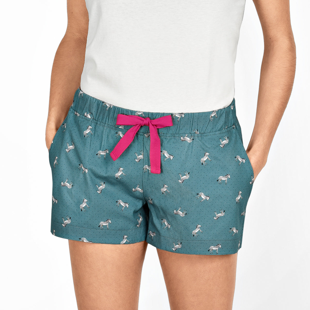 Zebra Pyjama Shorts
