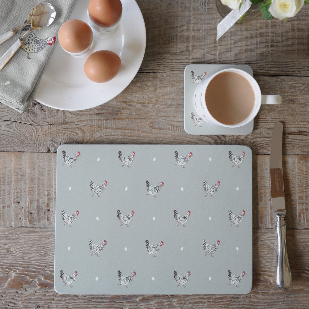Chicken Placemats Set of 4 by Sophie Allport
