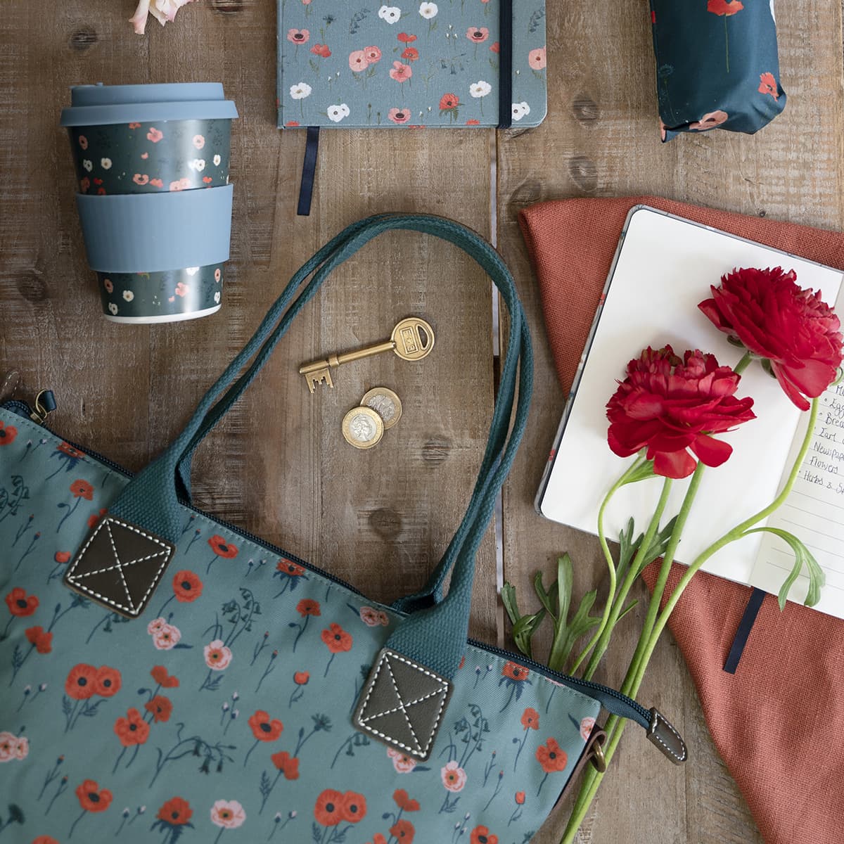 Poppy Meadow Mini Oundle Bag