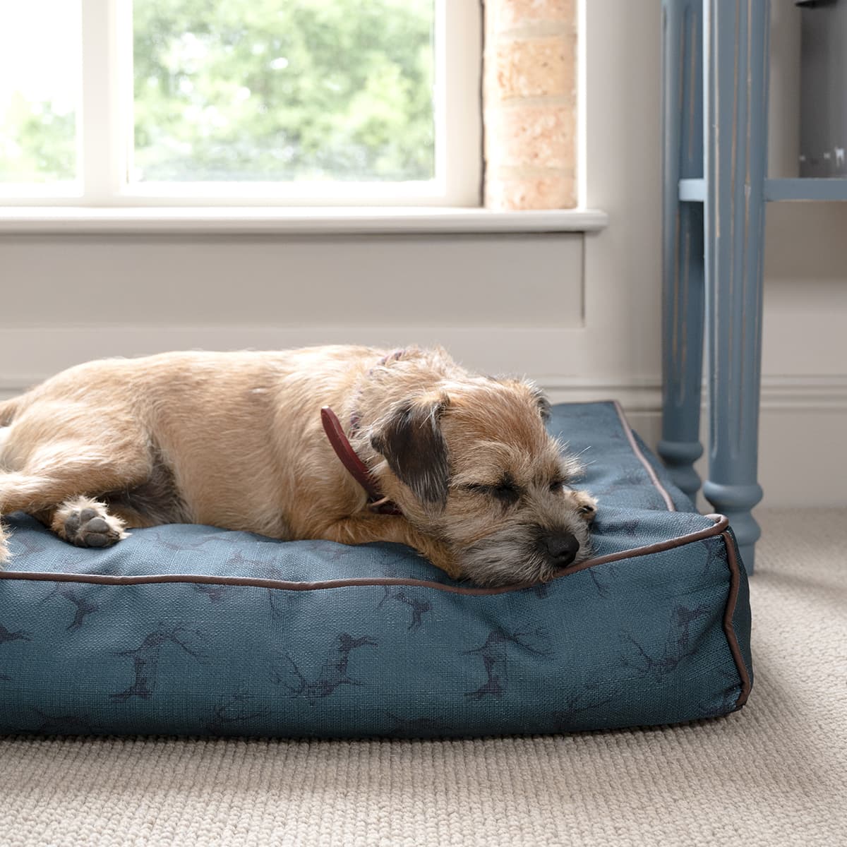 Highland Stag Teal Pet Mattress