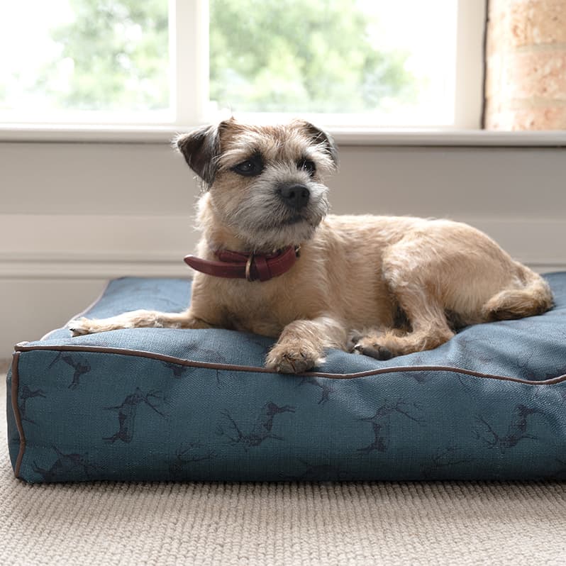 Highland Stag Teal Pet Mattress