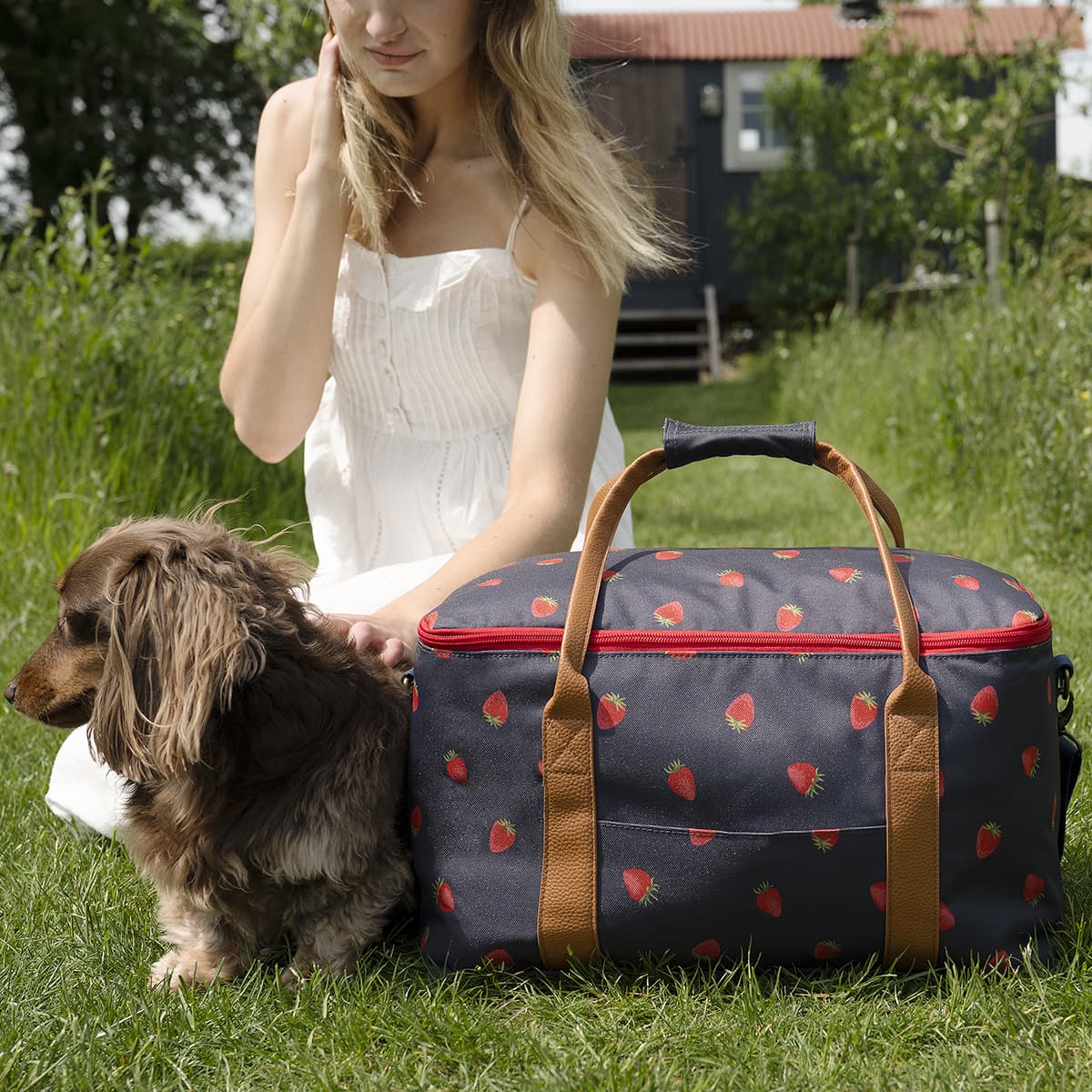 Strawberries Picnic Bag