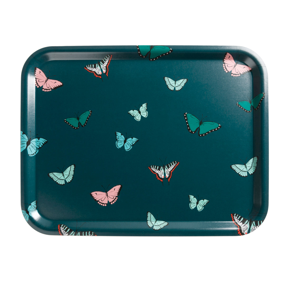 Sophie Allport butterflies printed tray, available in two sizes.