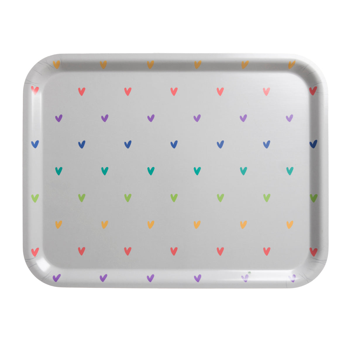 Hearts Printed Tray by Sophie Allport