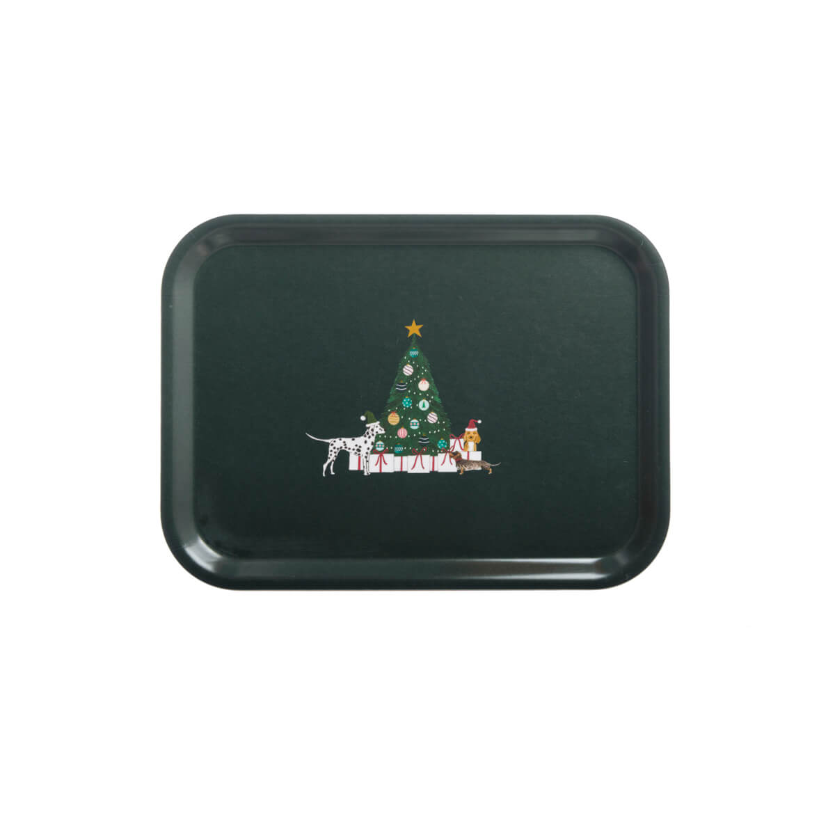 Christmas Dogs Printed Tray Small