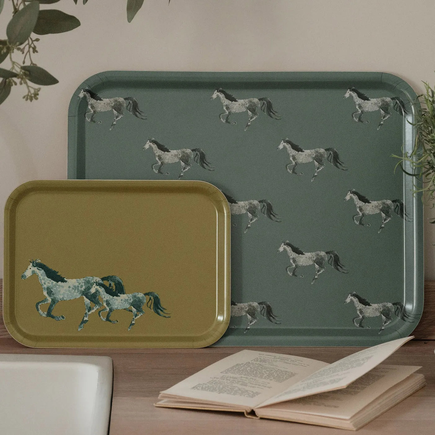 Grey Horse Serving Tray - Large