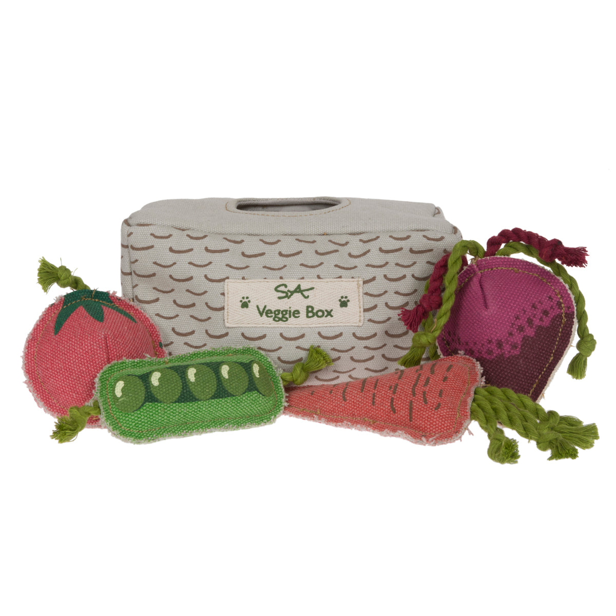 Veggie Box Dog Toy Set by Sophie Allport