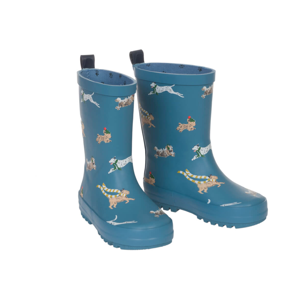 Running Dogs Kids Wellies