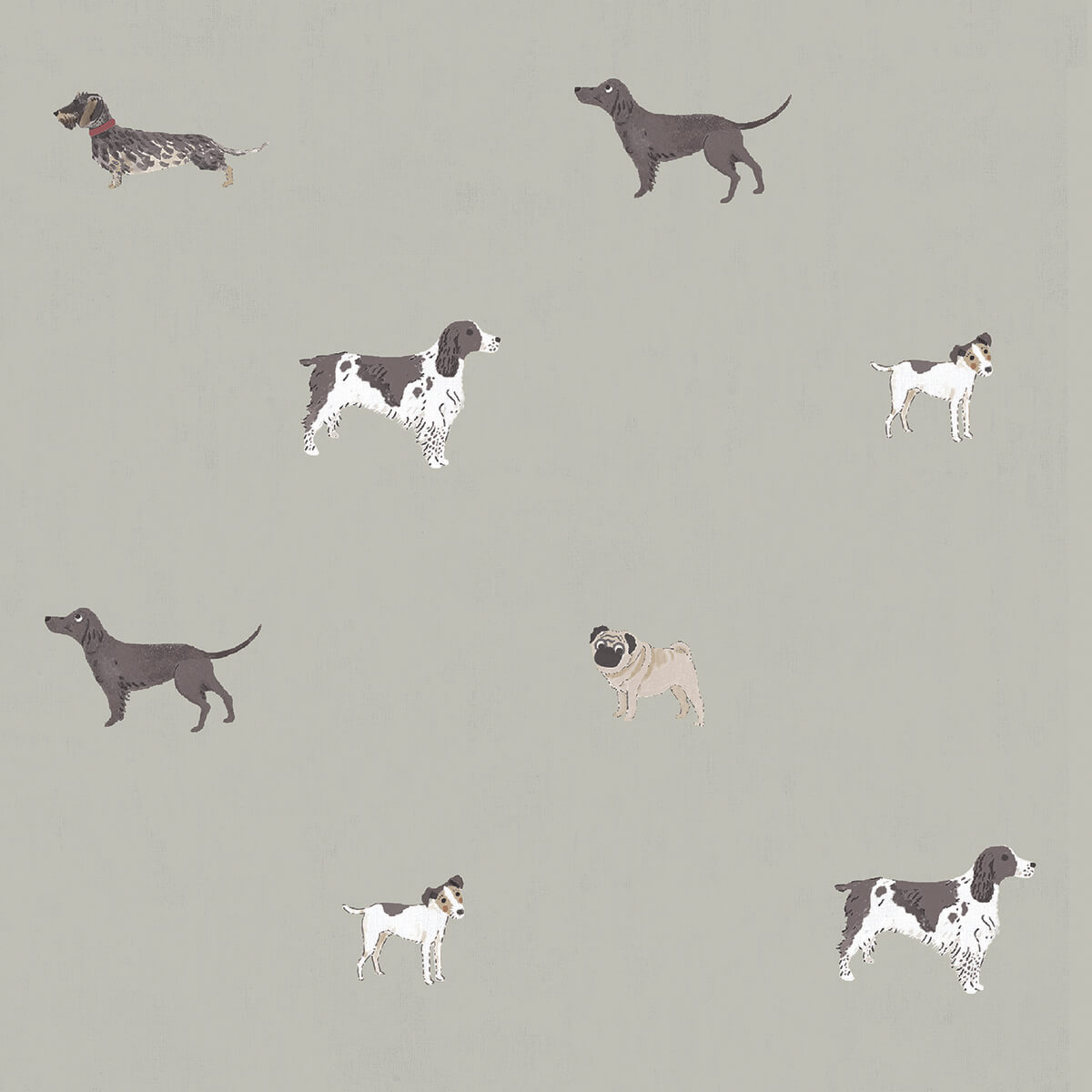 Woof Linen Curtains/Roman Blind Sample by Sophie Allport