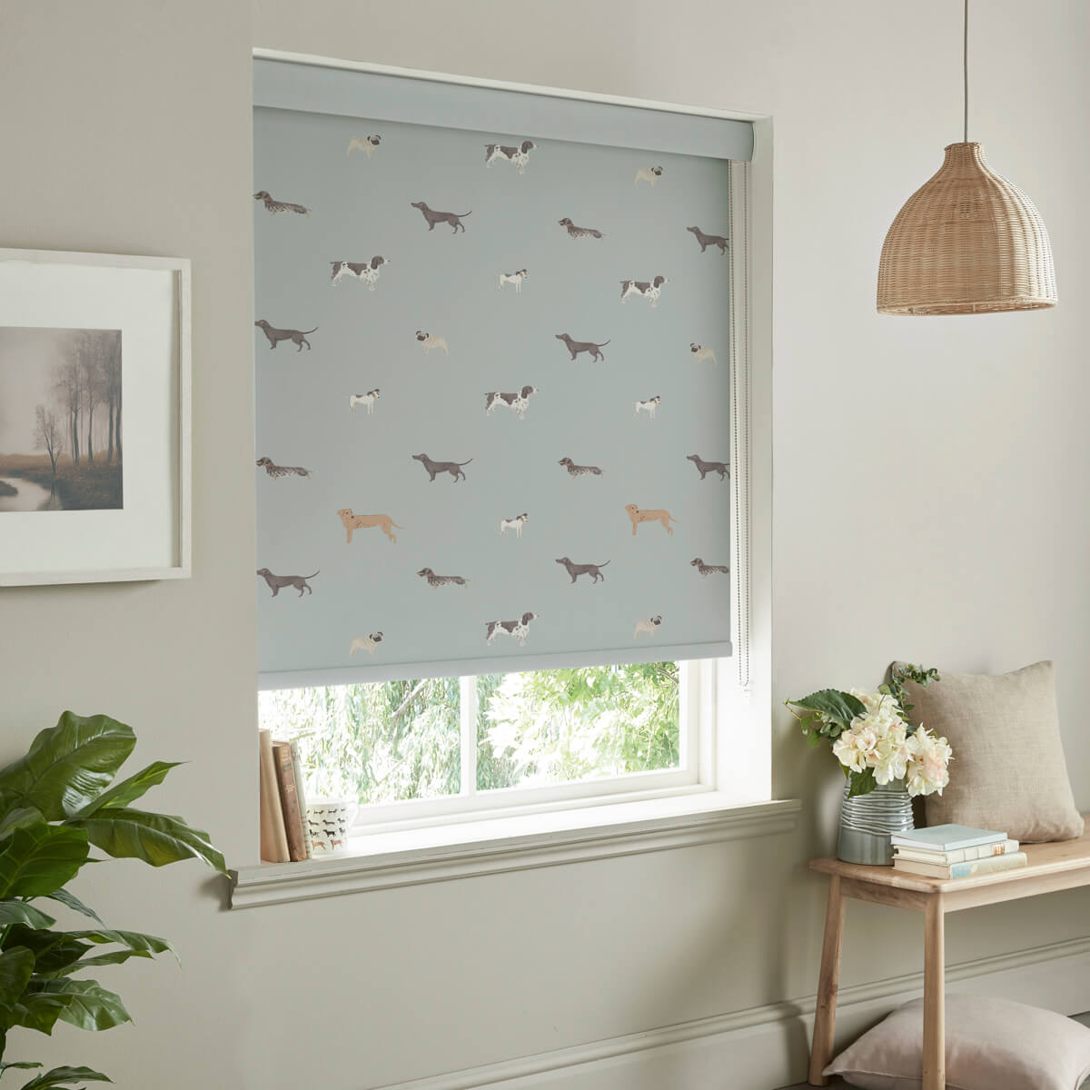 Woof Sage Made to Measure Roller Blind